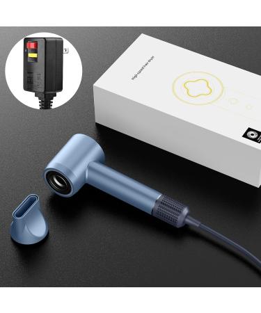 High-Speed Negative Ionic Hair Dryer - 1500W Fast Drying Low Noise Magnetic Nozzle - Perfect for Home & Travel (Grey - Buy Online on GoSupps.com