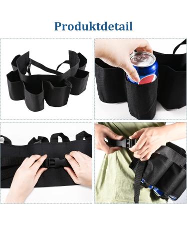 Tonyg-P Beer Belt | Portable Girdle for 6 Drinks | Multi-Color Beer Can Holder for Camping Hiking & Parties - Buy Online on GoSupps.com
