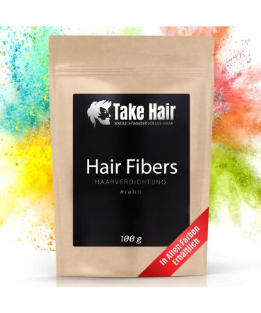 Take Hair Scatter Hair Refill Bag 100 g I Holds in Rain and Wind I For Men and Women I Pouring Hair for Hair Thickening I Hair Fibers Hair Powder Hair Loss (Scattered Hair Medium Blonde)
