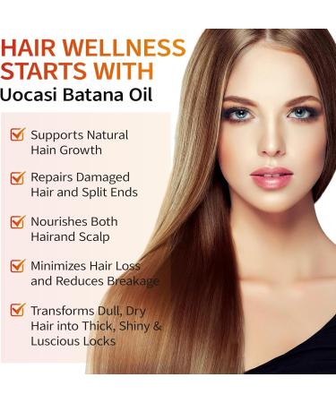 Batana Oil for Hair Growth 100% Raw Batana Oil With Root Comb Applicator Bottle - Prevent Hair Loss Eliminates Split Ends and Enhances Hair Thickness for All Hair Types - 2 FL OZ - Buy Online on GoSupps.com