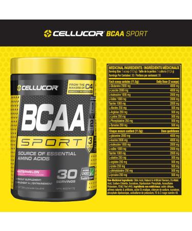 Cellucor BCAA Sport Post-Workout Intra Workout Powder Sports Drink Supplements for Hydration Endurance & Recovery Watermelon 30 Servings Watermelon 30 Servings (Pack of 1) - Buy Online on GoSupps.com
