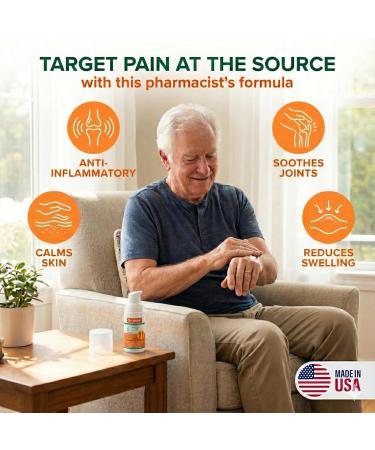 Natural Pain Relief Cream Lotion - Fast-Acting Formula with Frankincense & Menthol - Soothes Joint Muscle & Arthritis Pain - 1 fl oz 1 Fl Oz (Pack of 1) - Buy Online on GoSupps.com