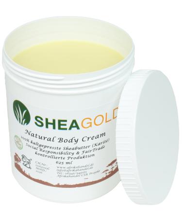 SheaGold Original unrefined cold-pressed shea butter 500g Natural cosmetic body cream vegan fragrance-free moisturizing degreasing all skin types