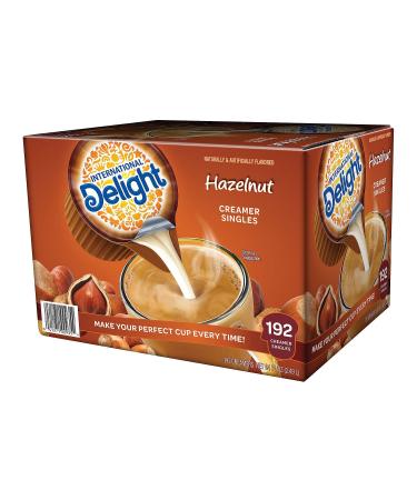 Product of International Delight Hazelnut Coffee Creamer Singles (192 ct.)- Pack of 2 - Bulk Savings 84 Fl Oz (Pack of 2)