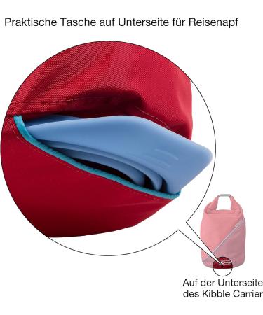 Kurgo Kibble Carrier Dog Snack Bag - Navy | Durable Travel-Friendly Pet Food Storage for Dogs | Shop Now! - Buy Online on GoSupps.com