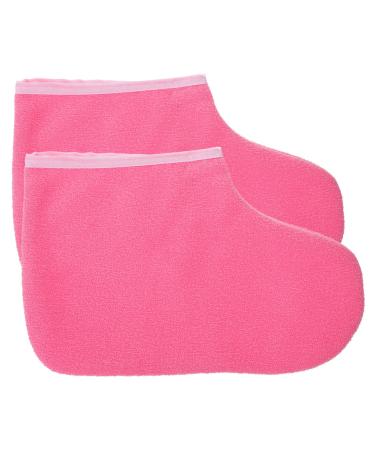 1paire Couvre Cire Paraffine R utilisables De Spa Hydratants Adapt s Pour Soins Domicile Et Salon Confort Maximal Et Ajustement S curis ros