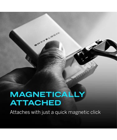 Shavelogic SL5 Shaving System - All-Metal Handle, Magnetic Attachment, 5-Blade Cartridges, Grooming Kit - Buy Online on GoSupps.com