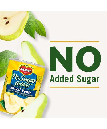 Del Monte 14.5oz Canned Bartlett Sliced Pears in Water - No Sugar Added, Artificially Sweetened - Buy Online on GoSupps.com