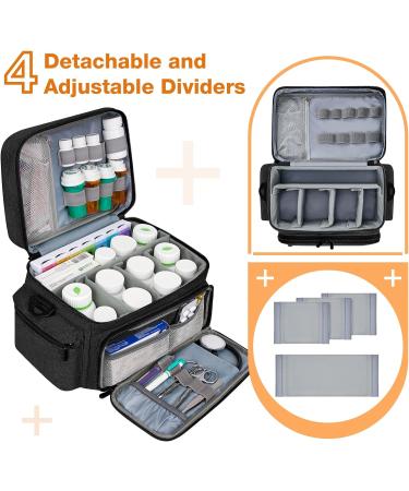 HomeWit Empty First Aid Bag - Emergency Medical Organizer for Nurses & Doctors | Travel-Friendly Design | Black - Buy Online on GoSupps.com