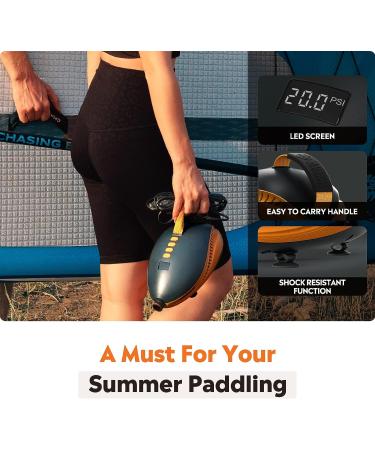 OutdoorMaster 20PSI High Pressure Electric Dolphin II Pump - Portable SUP Air Pump for Paddle Boards & Boats - Buy Online on GoSupps.com