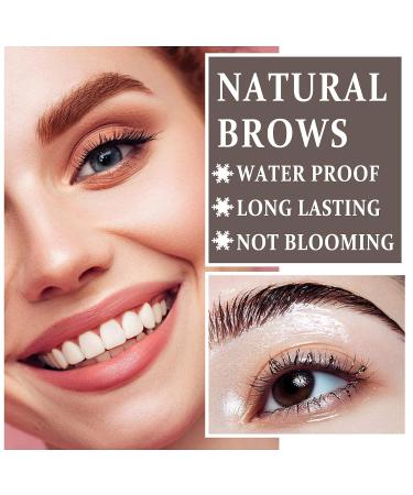 Peel Off Tattoo Eyebrow Gel - Natural & Waterproof Eye Brow Makeup (Brown) - Buy Online on GoSupps.com
