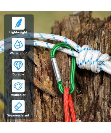 18 Pieces Mini Karabiner Keyring Set - Colorful Aluminum Clips for Outdoor Camping & Hiking - Buy Online on GoSupps.com
