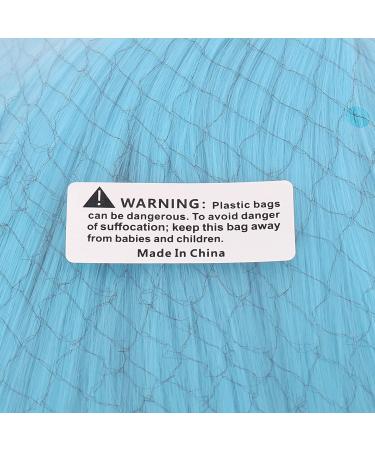 MapofBeauty 12/30cm Short Straight Men's Braids Wig - Azure Blue | International Shipping Available - Buy Online on GoSupps.com