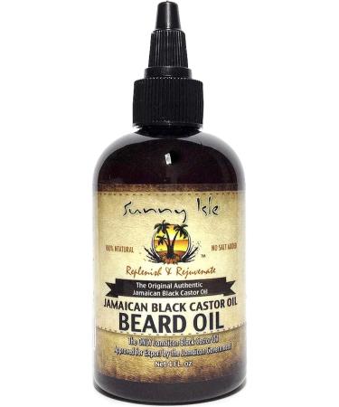 Sunny Isle Extra Dark Black Castor Oil 8oz & Beard Oil 4oz (SET OF 2) - Buy Online on GoSupps.com