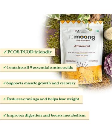Buy I AM LOVE Vegan Protein Powder - Moong & Brown Rice Isolate 22g Protein Gluten Free Easy to Digest - Belgian Chocolate Flavor for Men & Women - Buy Online on GoSupps.com