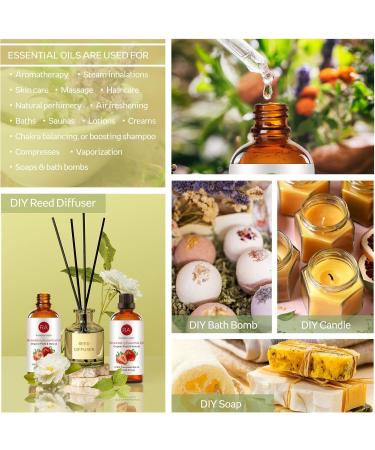 Strawberry Essential Oil 100ML - 100% Pure Natural Organic Aroma for Diffuser Massage & Skin Care - Buy Online on GoSupps.com