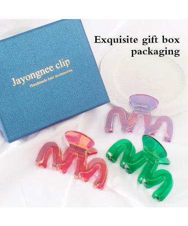 Jayongnee 5Pcs Hair Claw Clips for Women - Large Claw Clips for Thick and Thin Hair, Multi-colored Set - Buy Online on GoSupps.com
