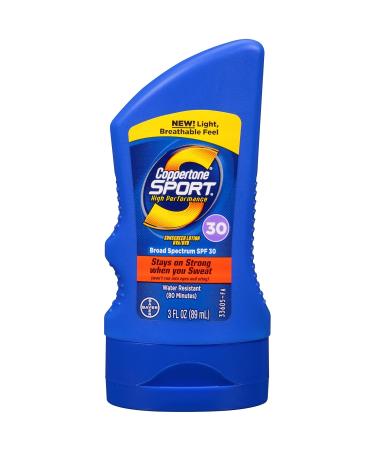Coppertone Sport Sunscreen SPF 30 Lotion - 3 Fl Oz | Water-Resistant & Broad Spectrum Protection - Buy Internationally - Buy Online on GoSupps.com