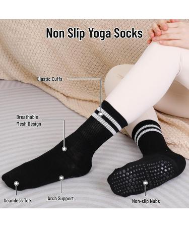 Apricitie Slipproof Yoga Socks for Women | Anti-Slip Pilates & Sports Grip Socks - Perfect for Couples Girls & Fitness - Buy Online on GoSupps.com