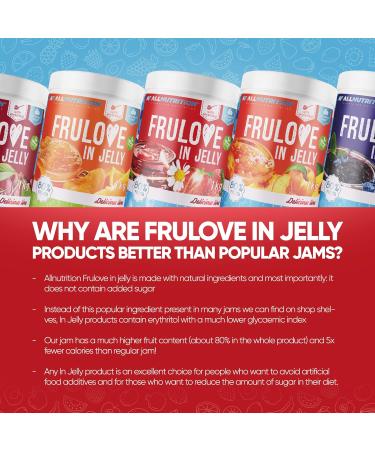ALLNUTRITION Sugar Free Jam - Frulove Apricot & Orange Jelly - Low Carb & Calorie Spread - Vegan 1000g - Buy Online on GoSupps.com