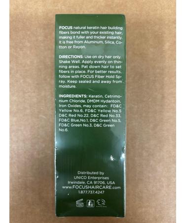 Focus Pure Organic Keratin Hair Building Fibers 35 Grams/1.222 Oz. Per Bottle (107 Days Supply). (Medium Blonde) - Buy Online on GoSupps.com