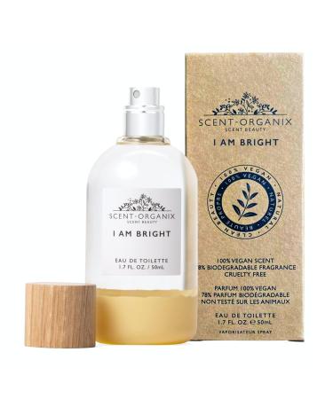 Scent-Organix I Am Bright Perfume for Men & Women - Fruity and Citrusy Scent with Notes of Pineapple Tiare Flower & Orange Flower - Non-Toxic Vegan & Biodegradable Perfume - 1.7fl Oz - Buy Online on GoSupps.com