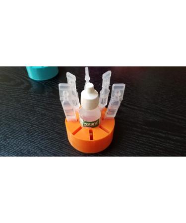 Eye Drops Holder for Vials and Bottles - Znet3D (Orange) - Holds 8 Vials and 1 Bottle - Buy Online on GoSupps.com