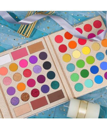 Ucanbe 86 Colors All-in-One Makeup Palette - Multi-Purpose Eyeshadow Highlighter Contour & Blush for Daily Use - Buy Online on GoSupps.com