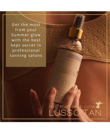 Lusso Tan - Fake Tan Perfecting Primer Spray for Face and Body 200ml Organic Vegan and Cruelty-Free Self-Tan Priming Body Mist with Aloe Vera Instant-drying. Streak-free Tan flawless finish - Buy Online on GoSupps.com
