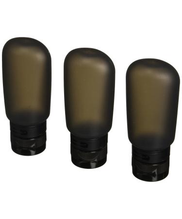 Humangear GoToob Civilized Squeezable Travel Tube (Pack of 3) Black 3-Ounce