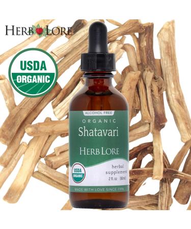 Herb Lore Organic Shatavari Root Extract Tincture - Liquid Shatavari Drops (Asparagus Racemosus) for Lactation and Wellness Support - Alcohol Free (2 fl oz) 2 Fl Oz (Pack of 1) - Buy Online on GoSupps.com