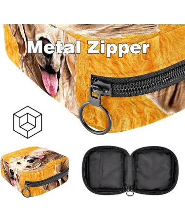 Labrador Dog Art Painting Bandage Storage Bag | Portable Menstrual Pad & Cup Pocket for Girls & Women - Buy Online on GoSupps.com