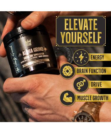Alpha Grind Instant Maca Coffee for Men | Natural Energy & Brain Boosting Nootropic | Lean Muscle Growth | 30 Servings - Buy Online on GoSupps.com