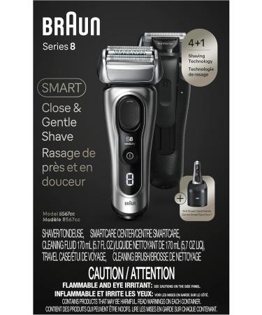 Buy Braun Series 8 8567cc Electric Razor for Men | 4+1 Shaving Elements Long Hair Trimmer SmartCare Center - Wet & Dry - 60min Runtime - International Shipping Available - Buy Online on GoSupps.com