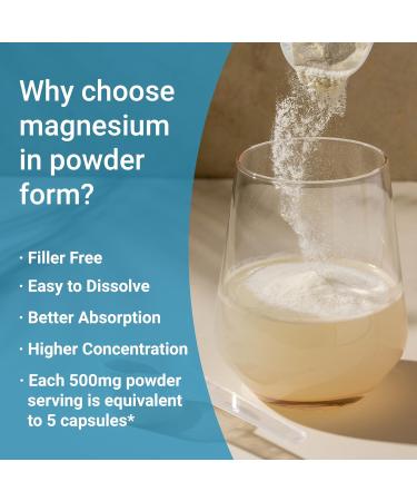 NatureBell Magnesium Glycinate Powder 500mg 1lb (16oz) | 100% Chelated for High Absorption | Peach Mango Flavor | Supports Muscle Bone & Heart Health | Sugar-Free Bitterless Non-GMO Vegan - Buy Online on GoSupps.com