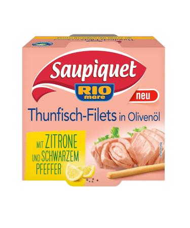 Saupiquet Rio Mare Tuna Fillets in Olive Oil with Lemon & Black Pepper - Finest Italian Taste (130g 2-Pack) | Buy Internationally - Buy Online on GoSupps.com