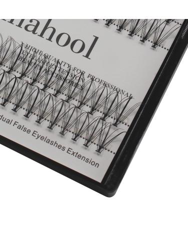 Buy Large Tray of 200 Individual False Eyelashes - Natural & Lightweight Cluster Extensions | Thickness 0.1mm | D Curl | Mixed Lengths 10-16mm - Buy Online on GoSupps.com