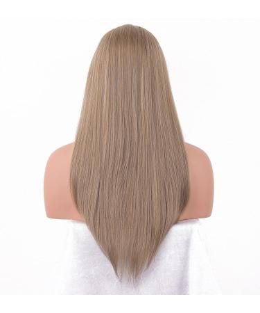 Vebonny Sandy Blonde Lace Front Wig with Baby Hair - Realistic Dirty Blonde Synthetic Wigs for Women #019-1 - Buy Online on GoSupps.com