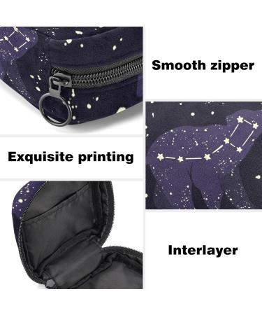 Ursa Minor Little Bear Constellation Bandage Storage Bag - Portable Menstrual Cup Bag with Zipper for Women & Girls - Buy Online on GoSupps.com