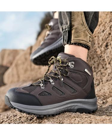 UPSOLO Men's Brown Hiking Boots - Size 8 - Buy Online on GoSupps.com