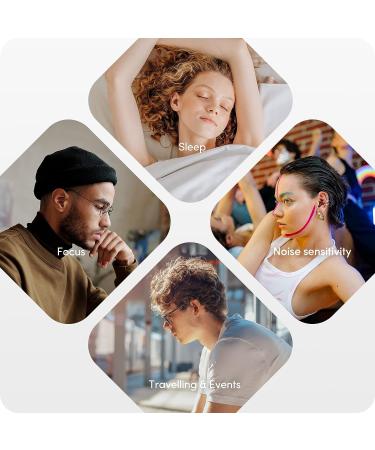 Audree Soft Ear Plugs | 28dB Noise Reduction for Sleeping, Concerts, Motorcycles, Airplanes | Reusable & Comfortable with 8 Silicone Ear Tips - Buy Online on GoSupps.com