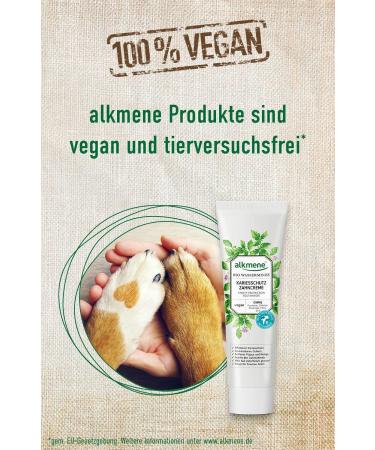 Alkmene Caries Protection Toothpaste - Organic Watermint Vegan Formula | 6-Fold Protection No Silicones Parabens SLS | 100ml - Buy Online on GoSupps.com