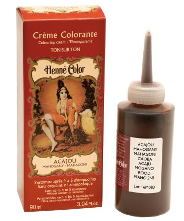 Henne Color Mahogany Henna Hair Colouring Cream 90 ml