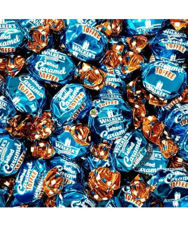 Personalized Customise with Your Own Message or Image 250g Cookie Jar of Walkers Individually Wrapped Salted Caramel Toffees - Buy Online on GoSupps.com