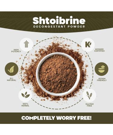 Novii Shtoibrine Decongestant Powder | 100% Natural Herbal Remedy for Sinus Relief | Kosher Certified | 6oz | Effective Congestion & Mucus Relief - Buy Online on GoSupps.com