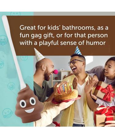 Maplefield Poop Emoji Plunger - Funny Bathroom Accessory for Kids - Gag Gift for Toilet Mishaps - Buy Online on GoSupps.com