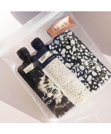 Kitsch Refillable Travel Bottles Set | Leak-Proof & TSA-Approved Toiletry Containers | 3oz Reusable Shampoo Bottles | Black & Ivory (3-Pack) - Buy Online on GoSupps.com