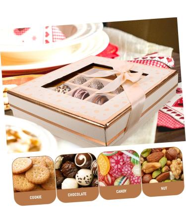 Anneome Box S for Wedding Day Truffles Accessory Clear Valentine' Truffle Chocolate Favor Square - Buy Online on GoSupps.com
