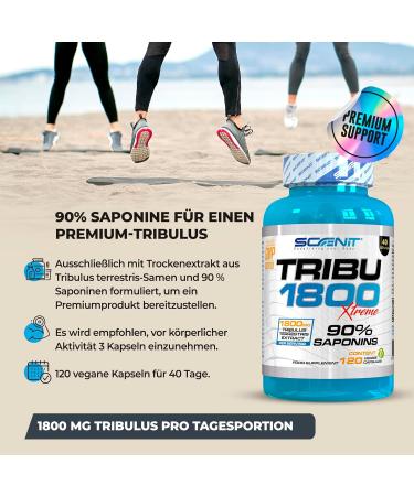 Buy Tribulus Terrestris 1800 mg - 90% Saponins - 120 Vegetable Capsules - Enhanced Performance & Vitality - Worldwide Shipping - Buy Online on GoSupps.com