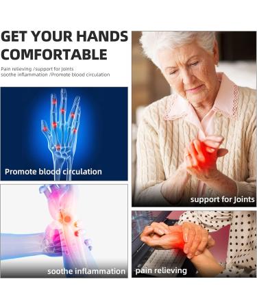 Compression Arthritis Gloves - Fingerless Touch Screen Copper Gloves for Carpal Tunnel Tendonitis & Hand Pain Relief - Unisex Small Support - Buy Online on GoSupps.com